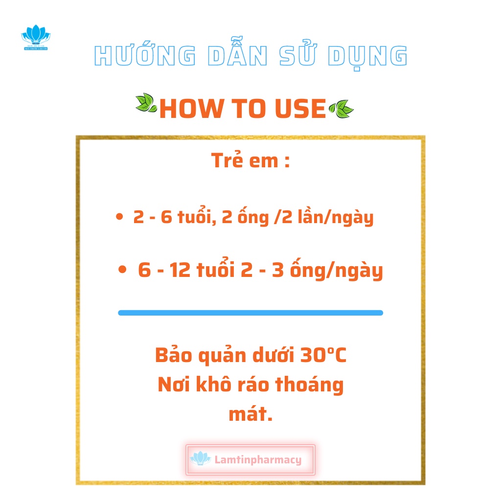 THYMO BRONCHO Kids - Tăng cường miễn dịch hiệu quả trẻ ăn ngon miệng Hộp 20 ống