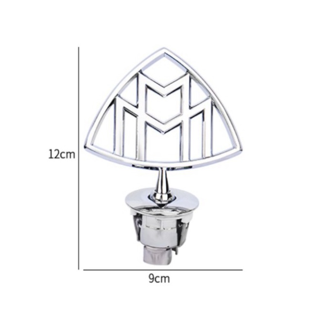 Sản Phẩm Logo huy hiệu nắp capo đầu xe ô tô Maybach cao cấp MB2668 (HÀNG LOẠI 1)