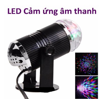 Đèn led trụ xoay cảm ứng âm thanh hf-011