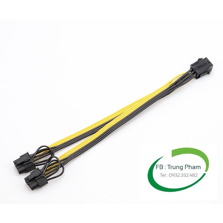Dây chia 6Pin VGA ra 2 đầu 8 pin cho vga , 8 pin cpu ra 2 đầu 8 pin VGA , 8 Pin CPU ra 2 đầu 8 pin CPU