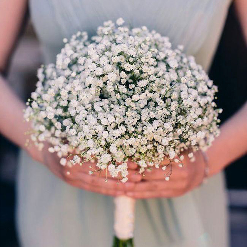 Bó Hoa Gypsophila / Gypsophila Giả Bằng Nhựa 16 Cành Dùng Trang Trí