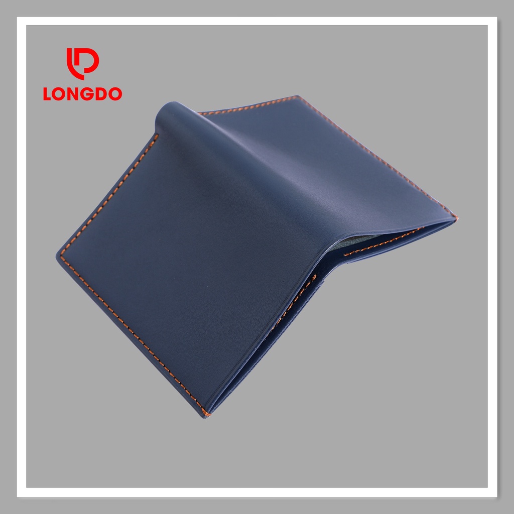 Ví da cao cấp - Cam kết da bò thật 100% - Ví đứng - Hàng chính hãng thương hiệu Longdo Leather - BD01