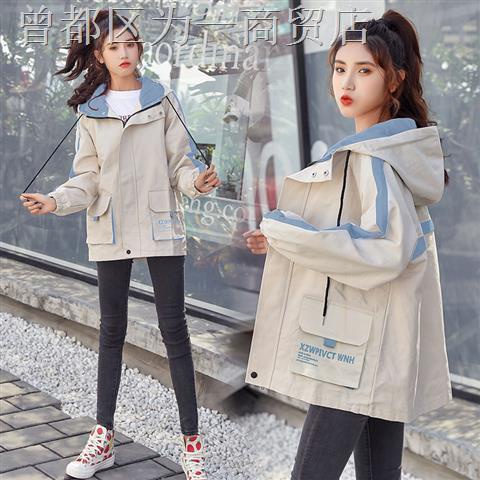 Áo Khoác Có Nón Dáng Rộng Thời Trang Mùa Xuân Phong Cách Hàn Quốc Cho Nữ