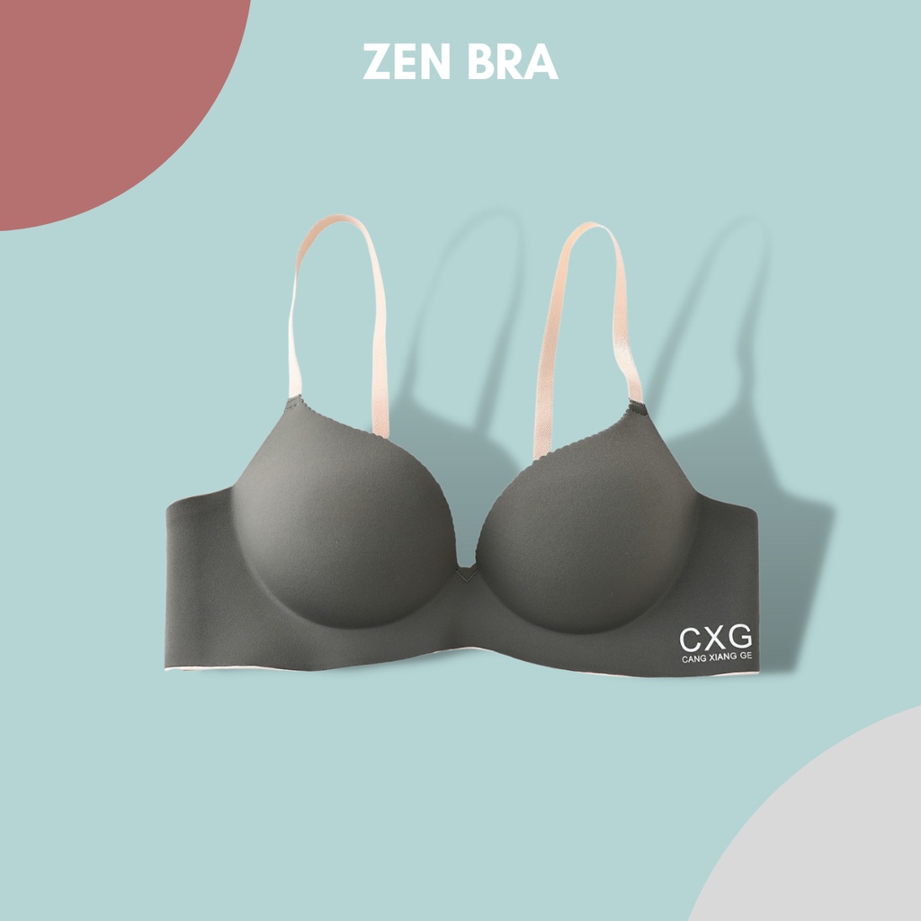 Áo lót nữ nâng ngực tạo khe cho ngực nhỏ AL88, áo lót không gọng đệm bàn tay nâng ngực đẹp, liền mảnh, không viền