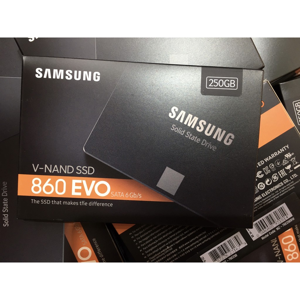 Ổ cứng SSD Samsung 860 Evo 250GB 2.5Inch SATA3 - MZ-76E250BW bảo hành 3 năm