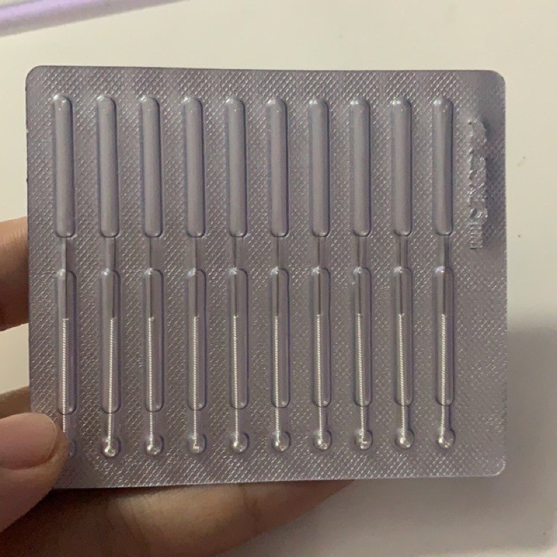 Vỉ 10 Kim Dài Đốt Nốt Ruồi Vỉ Kim Châm Cứu Gắn Máy 5 in 1 Máy Đốt Nốt Ruồi