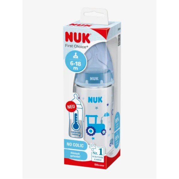 Bình sữa Nuk nhựa cổ rộng 150ml/300ml-  Đức