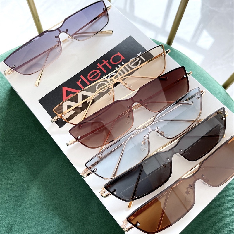 Kính Mát Gọng Đôi Kim Loại Phong Cách Retro Thời Trang Cho Nam Nữ