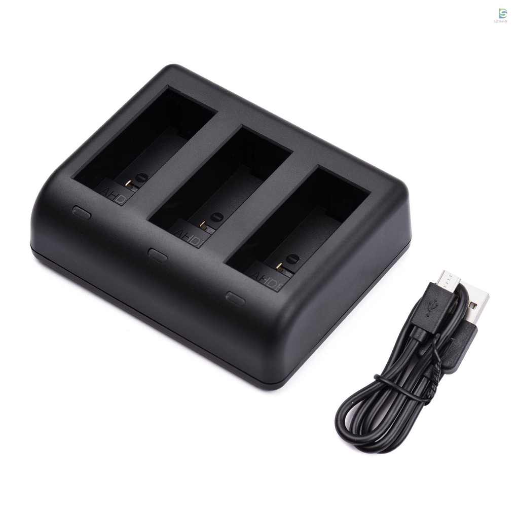 Bộ sạc pin 3 khe micro USB &amp; Type-C cho GoPro Hero 9 10