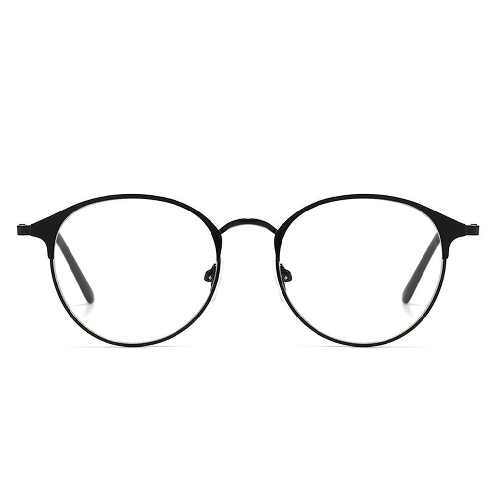 Kính cận gọng tròn bằng kim loại siêu nhẹ -1.0 -4.0 phong cách cổ điển thời trang unisex