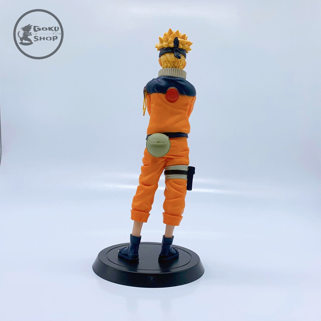 Mô hình Naruto đứng khoanh tay có 3 mặt biểu cảm cao 25cm đầy đủ hộp