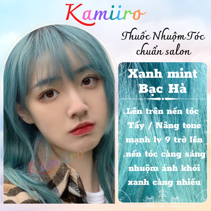 Thuốc nhuộm tóc BABY BLUE/ XANH MINT BẠC HÀ (đã bao gồm thuốc tẩy)