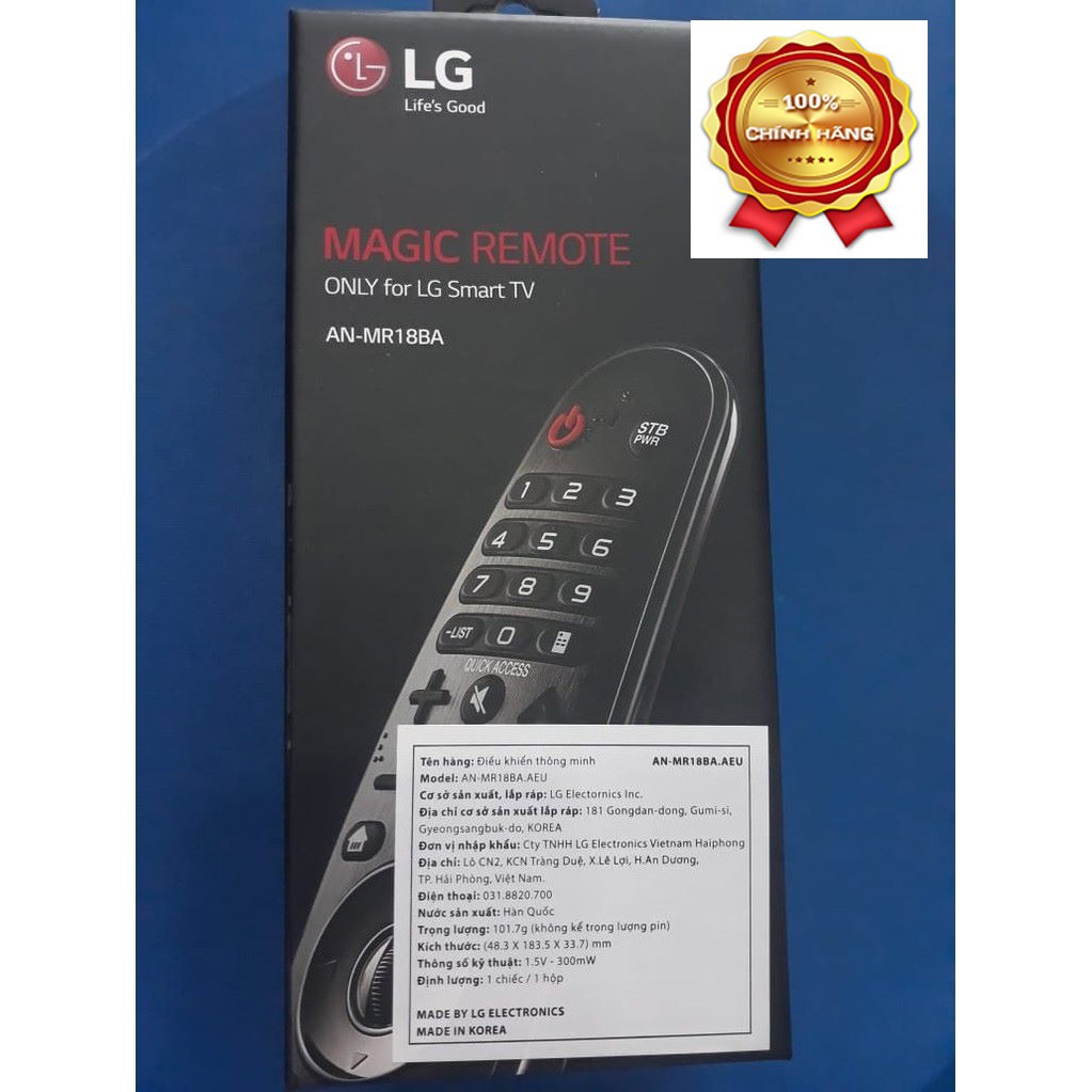 Điều Khiển thông minh LG Magic Remote AN-MR18BA - Hàng Chính Hãng FullBox cho SmartTV đời 2017 & 2018