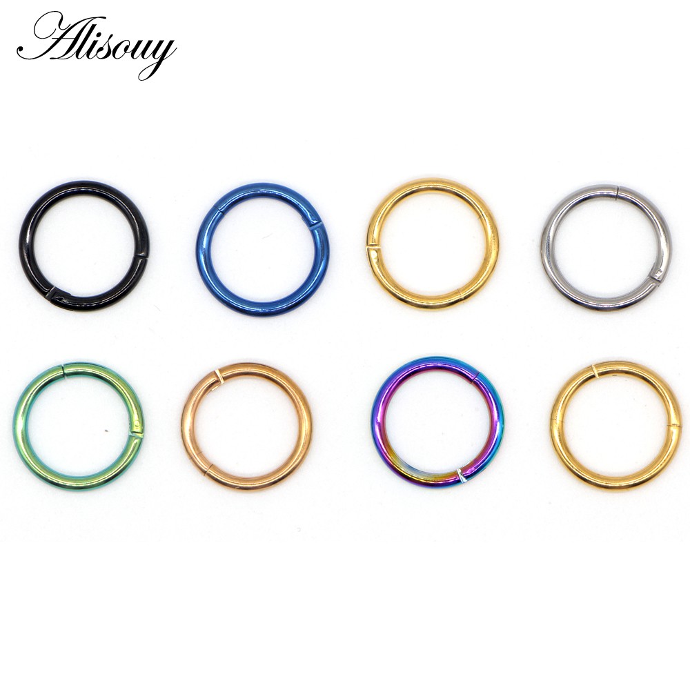 Khuyên Mũi / Môi / Tai / Mũi Bằng Thép Không Gỉ 6-12mm 16g