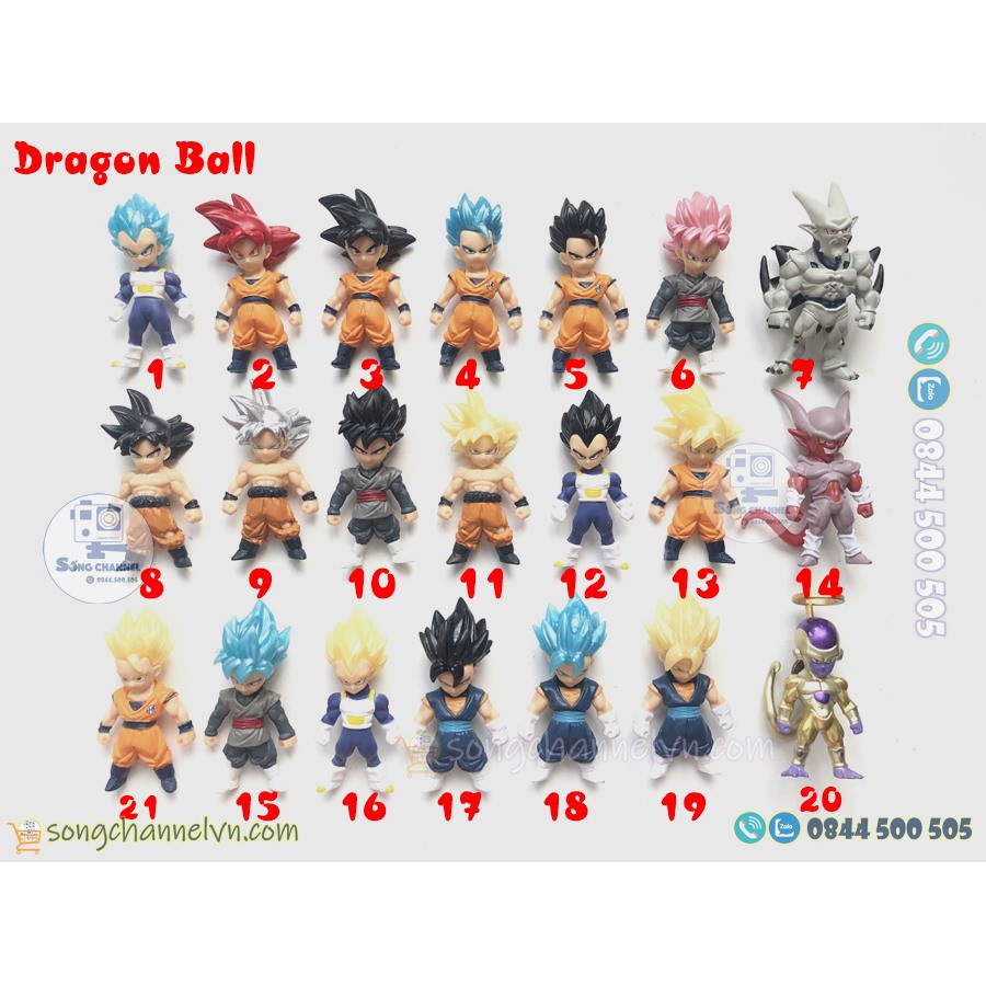 Mô hình Dragon Ball Combo Nhân Vật 7CM [RẺ NHẤT]