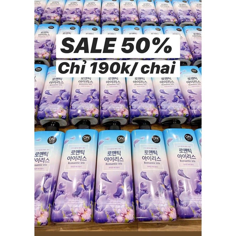 Sữa tắm on the body tím