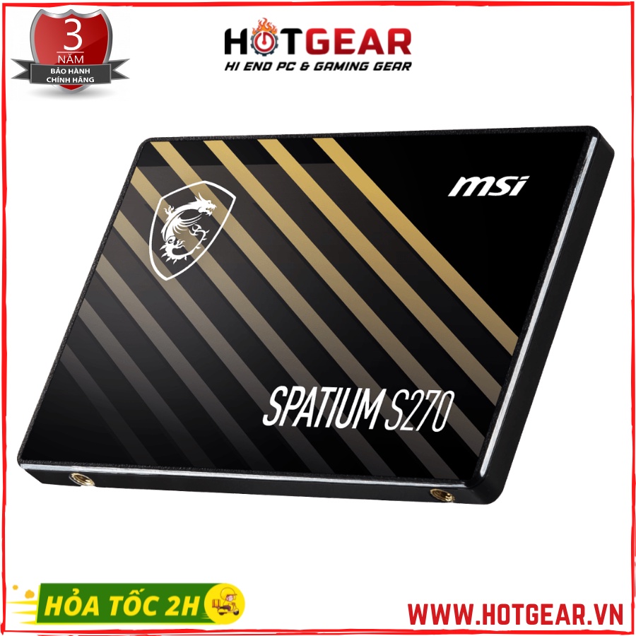 Ổ cứng SSD MSI SPATIUM S270 2.5-Inch SATA III 120GB SPATIUM-S270-120GB mới chính hãng