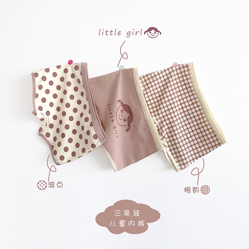 Quần chíp bé gái set 3 quần hàng cao cấp