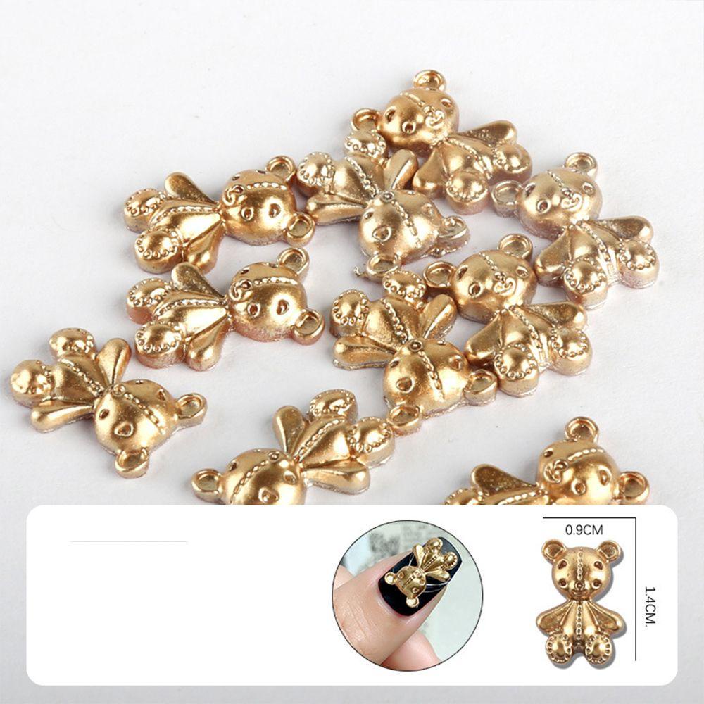 Vật Liệu Trang Trí Móng Tay 3D Hình Gấu Violent Dễ Thương DIY