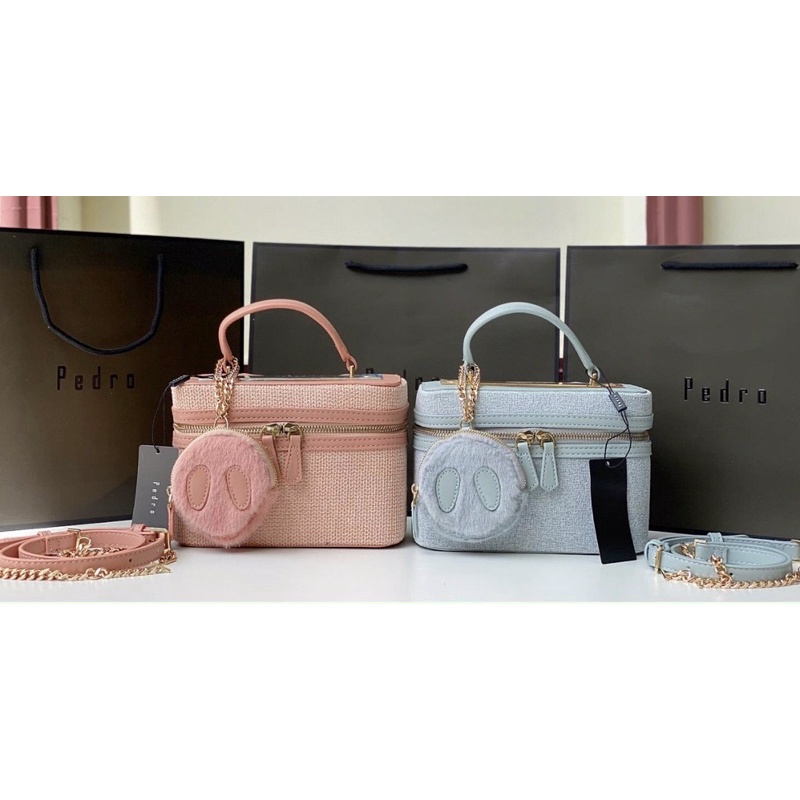 Túi cốp kèm charm chất thô sz20cm