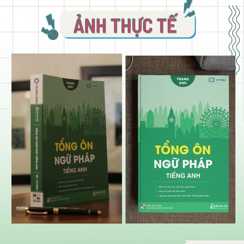 Sách 30 chuyên đề ngữ pháp tiếng anh: Tổng ôn ngữ pháp cô Trang Anh và flashcard học tiếng anh