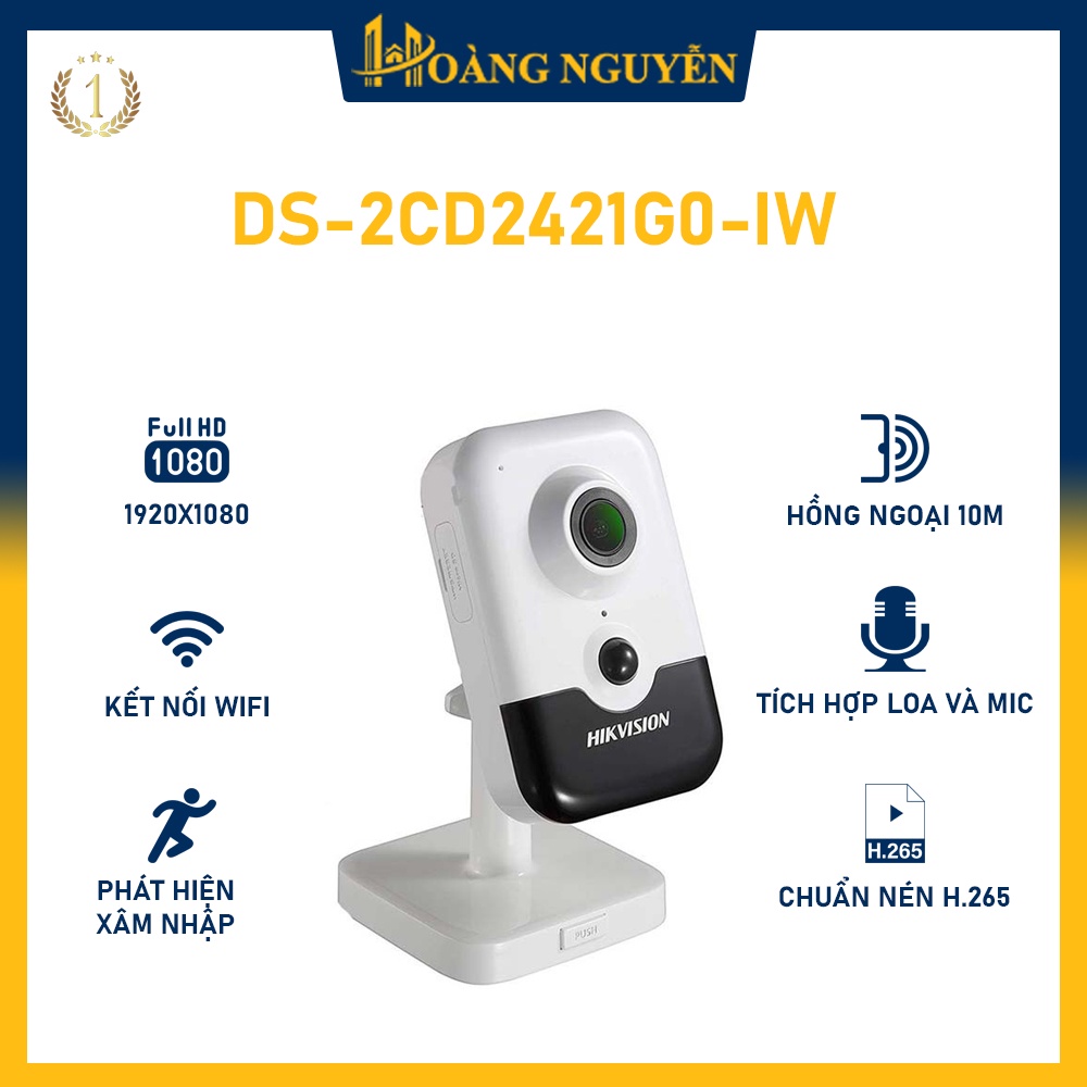 Camera IP Cube 2MP HIKVISION DS-2CD2421G0-IW