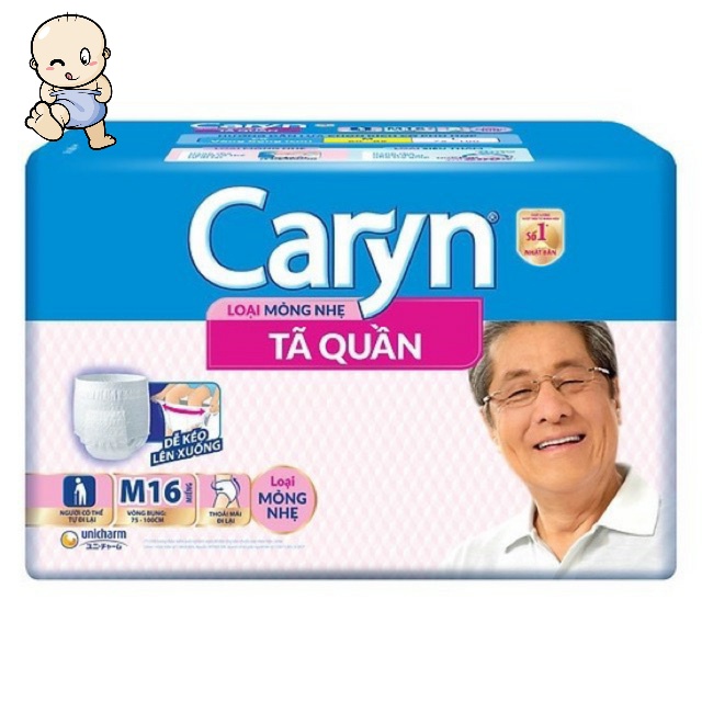 Tã quần người già Caryn M16 và L14 miếng