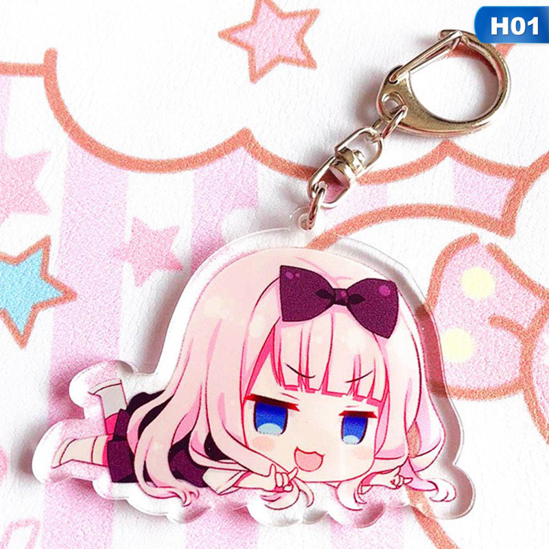 Tmdbyx Móc Khóa Hình Nhân Vật Hoạt Hình Kaguya Sama:Love Is War Dễ Thương