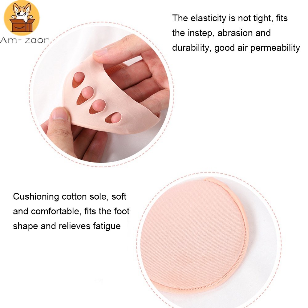 1 Cặp Đệm Lót Giày Cao Gót Nửa Bàn Chân Mềm Mại Co Giãn Chống Trượt Giảm Đau Dành Cho Nữ
