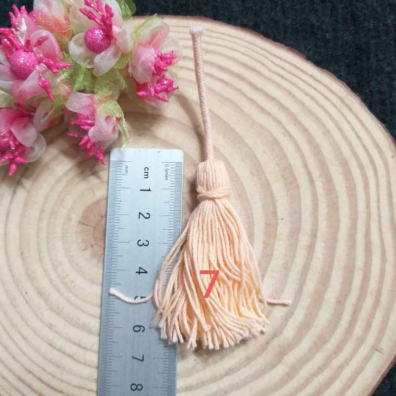 Dây tua rua trang trí ,dây dài 6cm và 10cm.