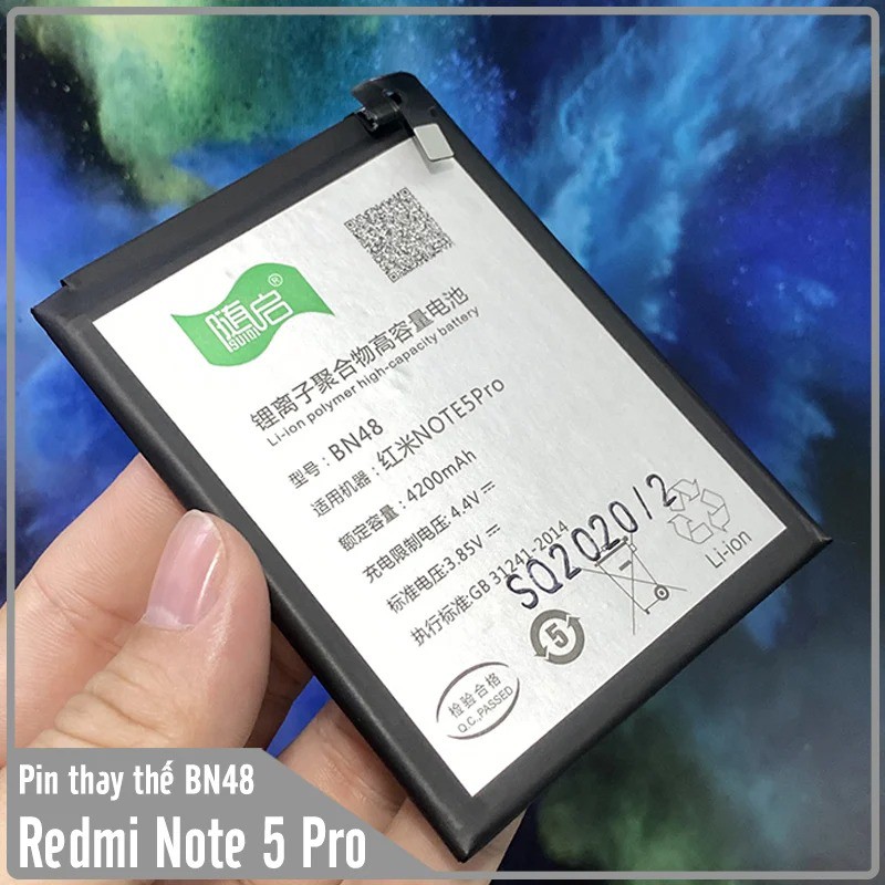 Pin Suiqi Li-ion thay thế cho Xiaomi Redmi Note 6 Pro (BN48) 4200mAh