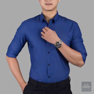 Sơ mi nam dài tay vải co giãn cao cấp