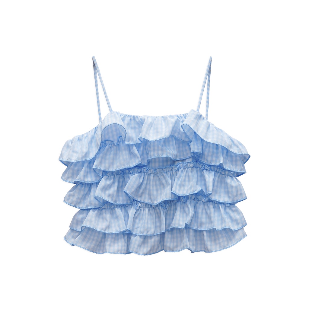 Áo Tanktop Nữ Layer Gathering, Chất Kate Caro Thoải Mái, WC000053, SOMEHOW