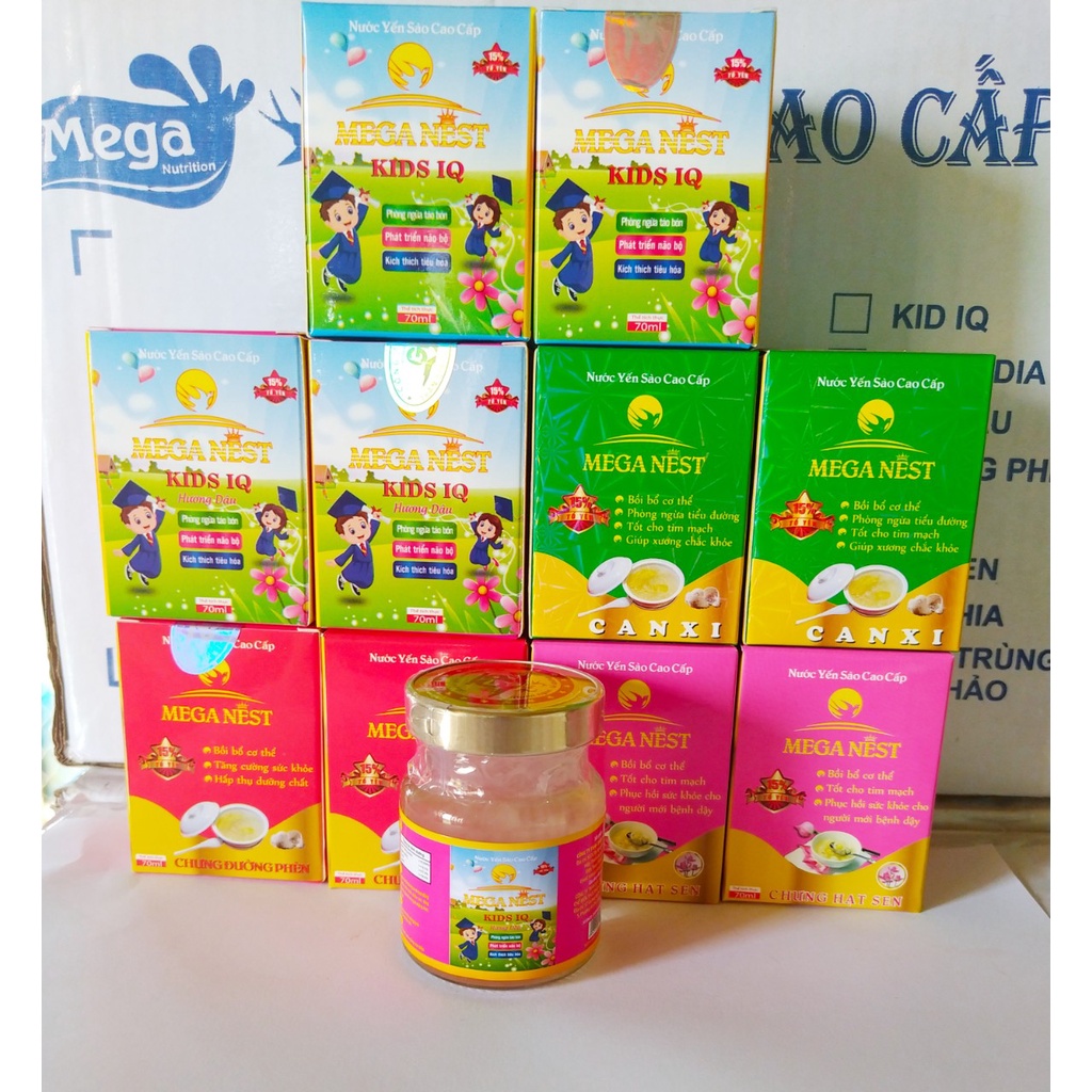 Hũ yến sào Mega Nest dành cho người lớn và em bé 70gr