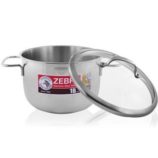 Nồi 3 đáy Zebra nắp KÍNH 18cm (2.5 lít) - EXTREME INFINITY - 162295