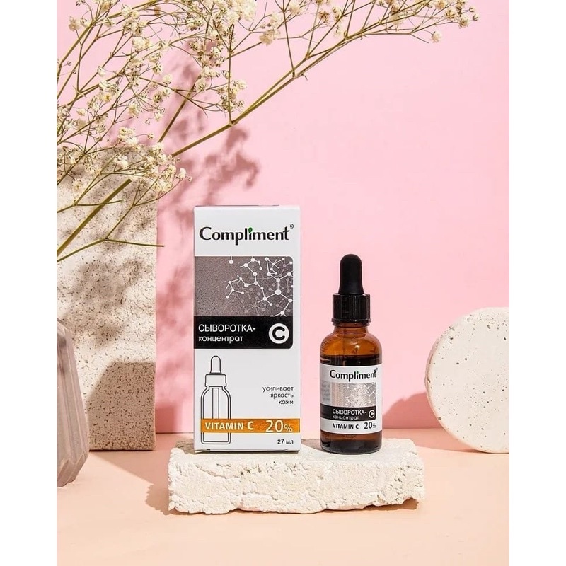 Serum Compliment Vitamin C 20% đều màu, sáng da, mờ thâm 27ml