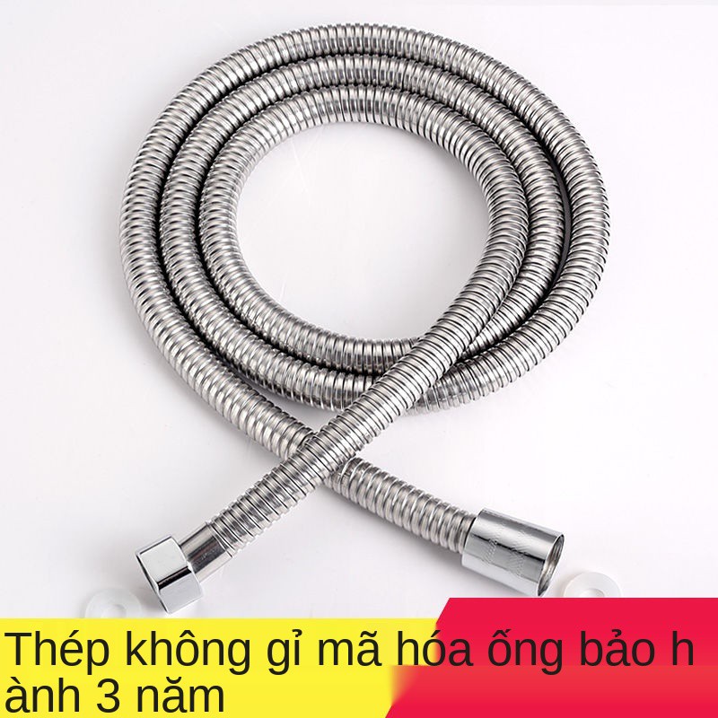 Vòi tắm hoa sen gia đình 1,5m Ống nước PVC Đầu phun mưa dài 2m Máy nóng phòng thép không gỉ