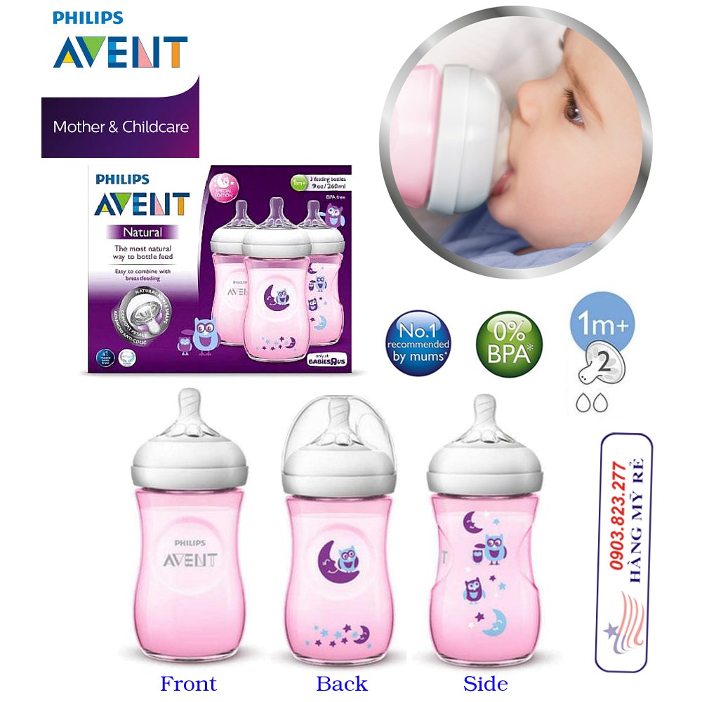 Bình Sữa Cổ Rộng À-ven