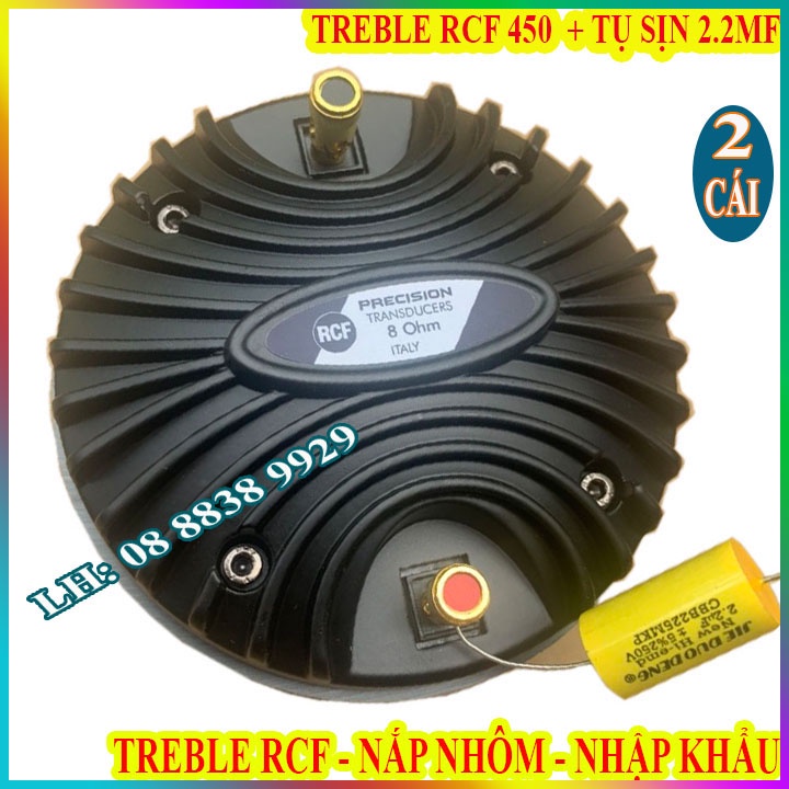 CỦ LOA TREBLE KÈN 450 RCF TIẾNG NHUYỄN MỊN NẮP NHÔM NHẬP KHẨU + TỤ SỊN - GIÁ 2 CÁI