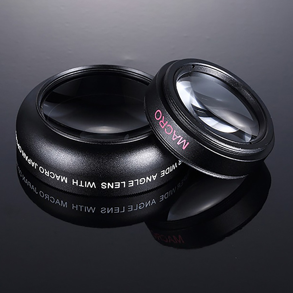 Bộ Lens Kẹp Camera Điện Thoại 2 Trong 1 37mm 0.45x 49uv