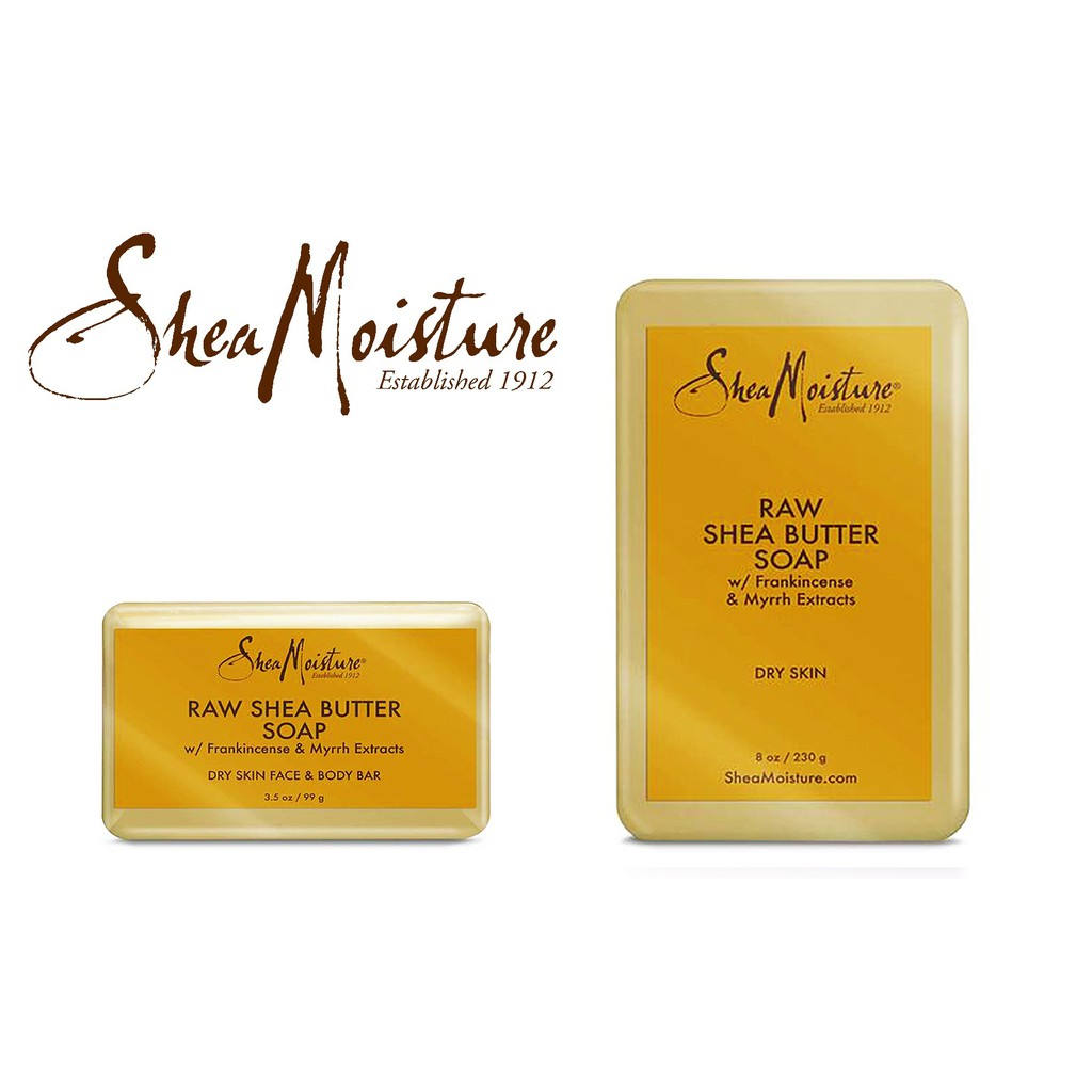 Shea Moisture xà phòng Raw Butter Facial Bar Soap chống lão hóa