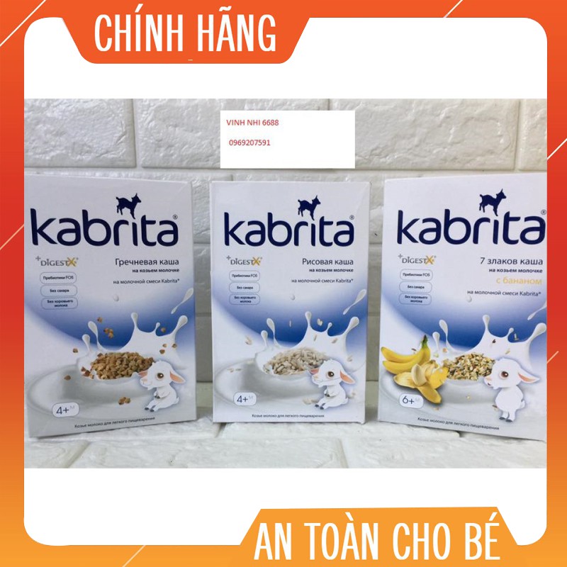 Bột ăn dặm từ sữa dê Kabrita 180g Nga date 20- 8/2020