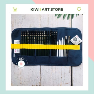 Bộ dụng cụ vẽ phác thảo 27 phụ kiện Deli + Tặng 1 gọt chì