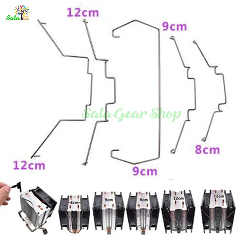 Gông gắn quạt cho tản khí CPU 8cm, 9cm, 12cm