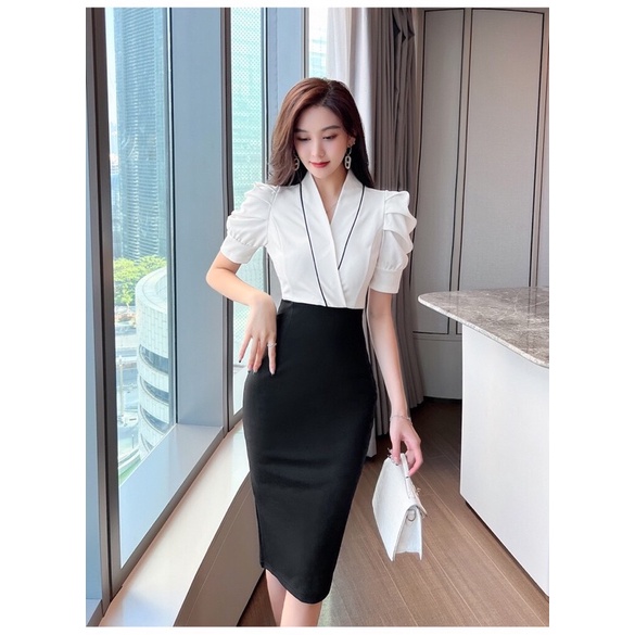 {HH86}Sét đầm liền thân, xu hướng thời trang 2023, mặc là đẹp