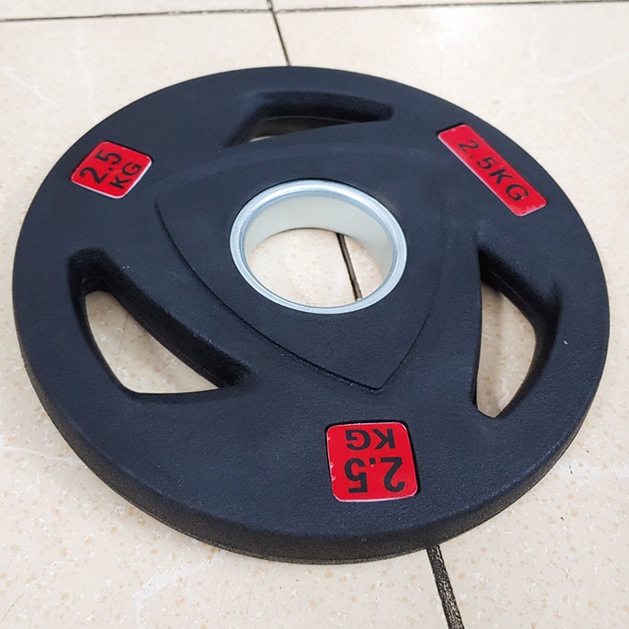 Tạ đĩa bọc cao su PF loại 2.5kg lỗ phi 50mm ⚡ Dụng cụ tập thể hình cao cấp giá tốt