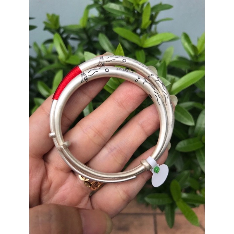 Vòng Tay Khắc Song Ngư Liên Hoa Dành Cho Bé VT302
