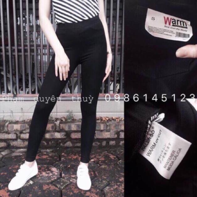 Quần Legging  Warm kèm túi zíp hồng