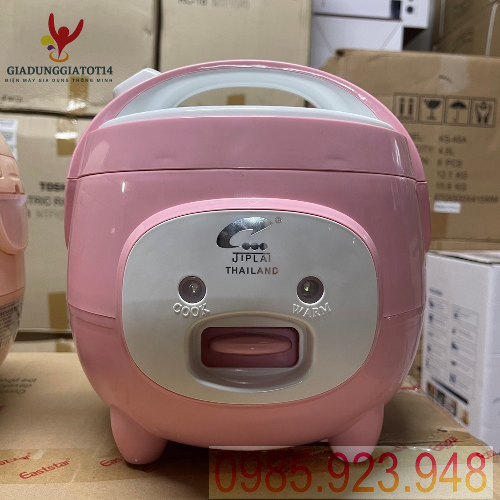 Nồi Cơm Điện Mini JIPLAI Thái Lan Dung Tích 1 Lít - nấu siêu ngon phù hợp với gia đình khoảng 1-3 người