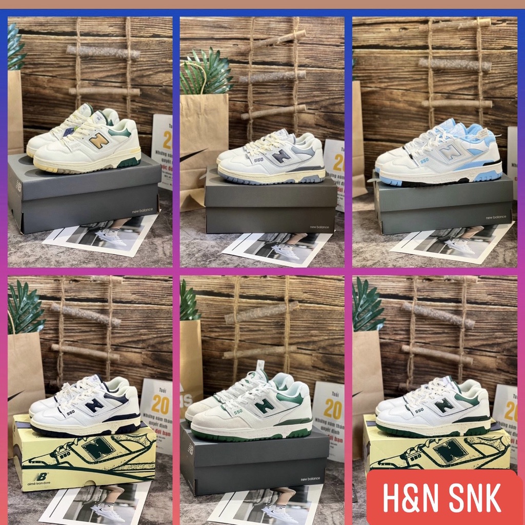 Giày Thể Thao Sneaker NB.550 Navy Bản Đẹp Nhất Các Màu